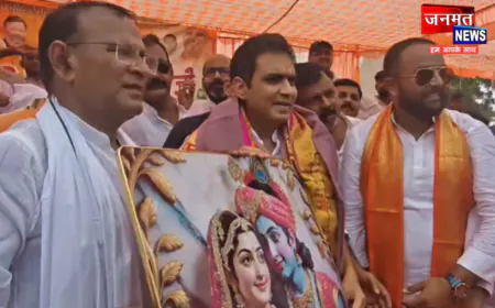 चंदौली: पचोखर पहुंचे नोएडा विधायक पंकज सिंह, भाजपा कार्यकर्ताओं ने किया जोरदार स्वागत