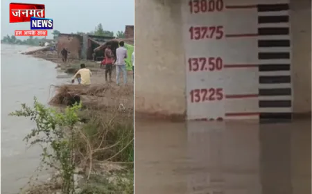 फर्रुखाबाद में खतरे के निशान के करीब पहुंचा गंगा नदी का जल स्तर, 62 गांव के लोग प्रभावित