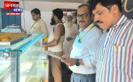 प्रतापगढ़ में मिठाई की दुकानों और ढाबों पर खाद्य विभाग की छापेमारी, जांच को भेजे छह नमूने