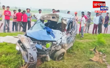 हरदोई: बेटी के इलाज की आस में मनौना धाम जा रहे परिवार की गाड़ी पलटी, चालक की मौत