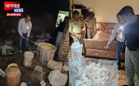 अलीगढ़: मिलावटी खोवा बनाने की फैक्ट्री पर छापा, 18 कुंतल खोवा किया गया नष्ट; एफआईआर दर्ज