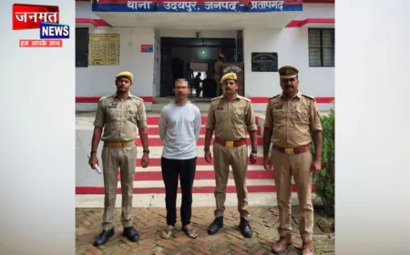 प्रतापगढ़ की उदयपुर पुलिस ने गैर-जमानतीय वारंट के अभियुक्त को किया गिरफ्तार