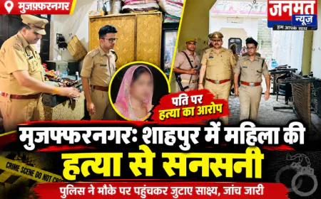 मुजफ्फरनगर: शाहपुर में महिला की हत्या से सनसनी, पति पर लगा हत्या का आरोप