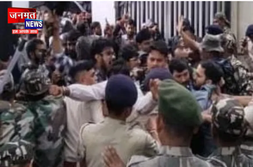 रांची में सीजीएल रद करने के खिलाफ सफल अभ्यर्थियों का हंगामा, धक्का-मुक्की कर घुसे अंदर; जमकर नारेबाजी