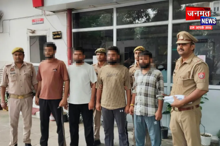 मुजफ्फरनगर में पुलिस मुठभेड़: 4 शातिर आरोपी गिरफ्तार, चार तमंचे और दो कार बरामद