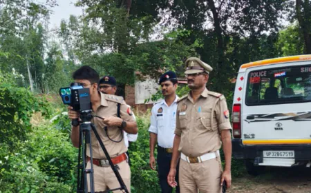 अमेठी में तेज रफ्तार पर 'इंटरसेप्टर का वार', स्पीड लेजर गन ने पकड़े 110 वाहन