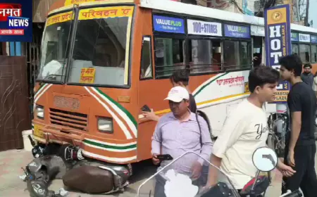 सहारनपुर: बेकाबू रोडवेज बस ने कई वाहनों को टक्कर, कई वाहन क्षतिग्रस्त; रिक्शा चालक गंभीर रूप से घायल
