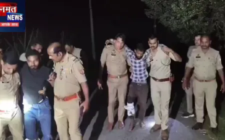 लखीमपुर खीरी: पुलिस मुठभेड़ में दो वांछित आरोपी गिरफ्तार, चोरी का माल और तमंचे बरामद