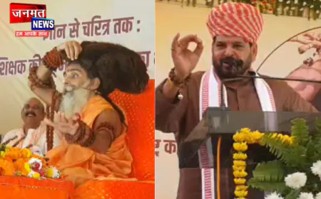 कुशीनगर पहुंचे रितेश्वर महाराज; कार्यक्रम में बोले बृजभूषण सिंह- दबदबा था, है और बना रहेगा