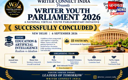 लखनऊ में ‘Writer Youth Parliament 2026’ भव्य आयोजन, युवाओं ने ‘शिक्षा और AI’ पर रखी बेबाक राय