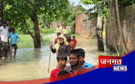 बहराइच में फिर बढ़ा नदी का जलस्तर, महसी तहसील के कई गाँव हुए जलमग्न; संपर्क मार्ग टूटा