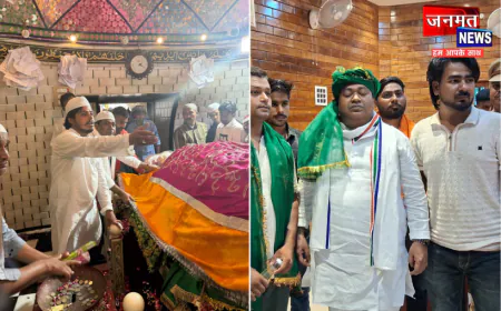 कांग्रेस नेता हसीब खान का पहला बहराइच दौरा, सालार मसूद गाजी की बारगाह में दी हाजिरी