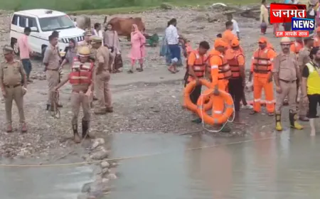 सहारनपुर: नदी का तेज बहाव में श्रद्धालु फंसे तो क्या होगा? पुलिस ने पहले ही कर लिया इंतजाम
