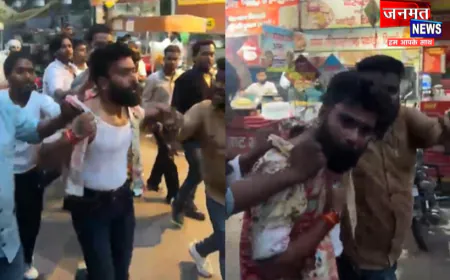अलीगढ़: हिंदूवादी नेता सचिन राघव को दौड़ा-दौड़ाकर पीटा, पीटने वाले लगा रहे थे जय भीम के नारे