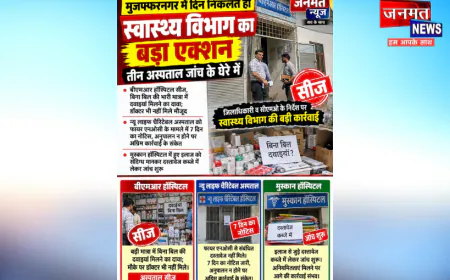 मुजफ्फरनगर में स्वास्थ्य विभाग का बड़ा एक्शन; बीएमआर हॉस्पिटल सीज, जांच के घेरे में तीन अस्पताल