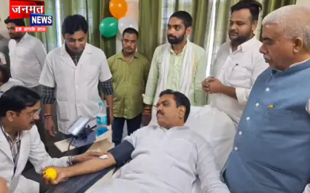 कन्नौज: पीएम मोदी के जन्मदिन पर जिला अस्पताल में रक्तदान शिविर का आयोजन, प्रभारी मंत्री भी पहुंचे