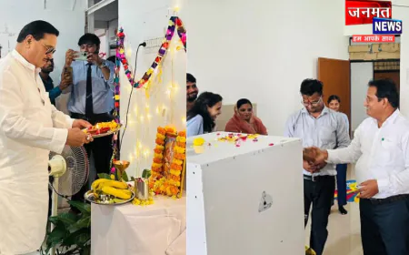 महराजगंज: विश्वकर्मा जयंती पर राजीव गांधी कॉलेज ऑफ फार्मेसी में पूजा-अर्चना, मेधावी विद्यार्थी सम्मानित
