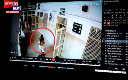 सहारनपुर महिला अस्पताल से नवजात शिशु चोरी, CCTV में कैद हुई संदिग्ध महिला; मचा हड़कंप