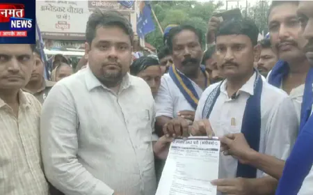 प्रतापगढ़: सामाजिक न्याय और भागीदारी की मांग को लेकर आजाद समाज पार्टी का प्रदर्शन, सौंपा ज्ञापन
