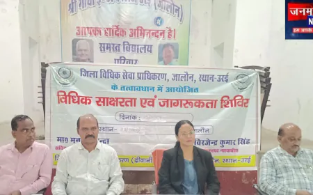 उरई: विधिक साक्षरता एवं जागरूकता कार्यक्रम का आयोजन, पॉक्सो एक्ट सहित कई कानूनों की दी गई जानकारी