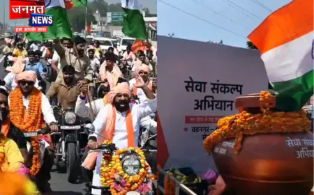 वाराणसी से वडनगर सेवा यात्रा पहुंची बुलंदशहर, भाजपा कार्यकर्ताओं ने किया जोरदार स्वागत