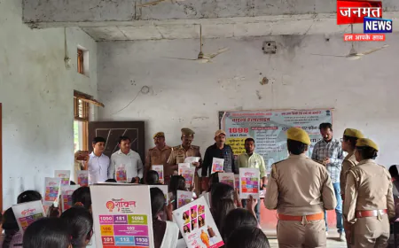 अमेठी में मिशन शक्ति के तहत जागरूकता कार्यक्रम आयोजित, छात्र-छात्राओं को पढ़ाया गया सुरक्षा का पाठ