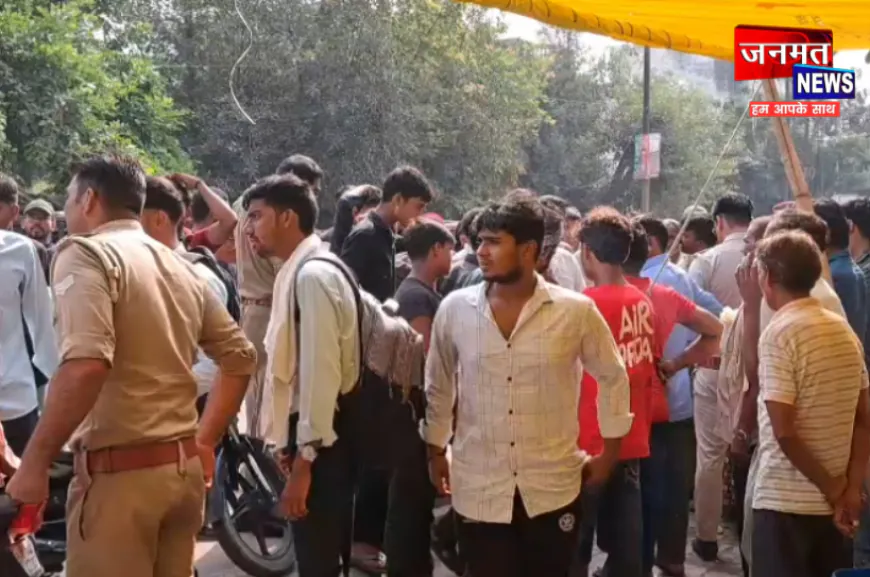 बुलन्दशहर: ई-रिक्शा चला रहे नाबालिग से भिड़ी बाइक, पुलिस के सामने जमकर हंगामा