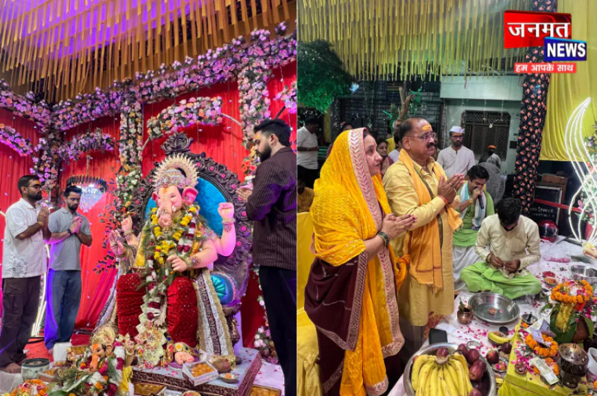लखनऊ में भव्य गणेशोत्सव का आयोजन, 22 सितंबर तक चलेगा उत्सव; शाम को हो रही भजन संध्या
