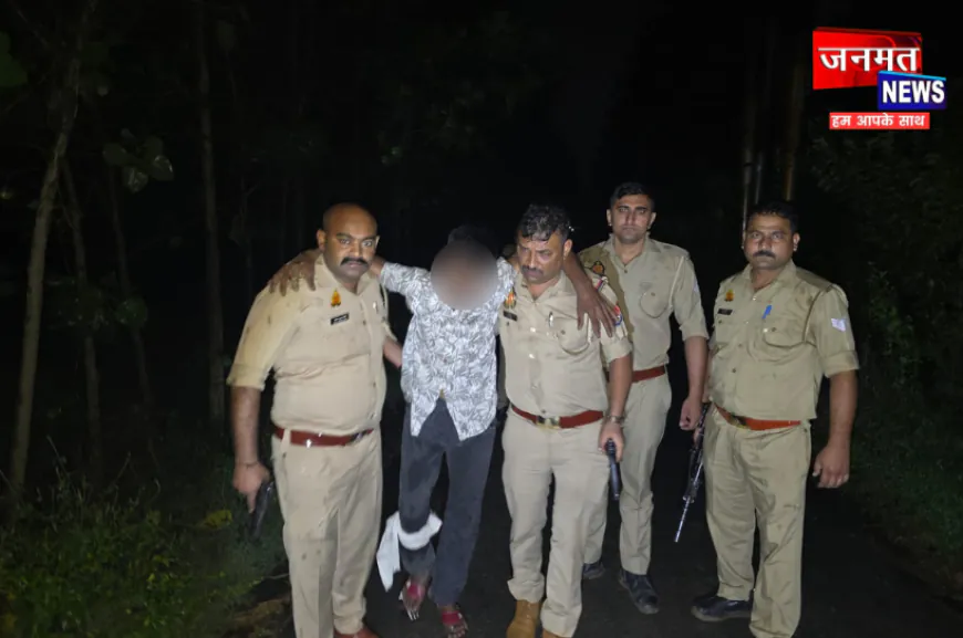 सहारनपुर में पुलिस मुठभेड़, फायरिंग कर भाग रहे लुटेरे के पैर में लगी गोली; दो गिरफ्तार