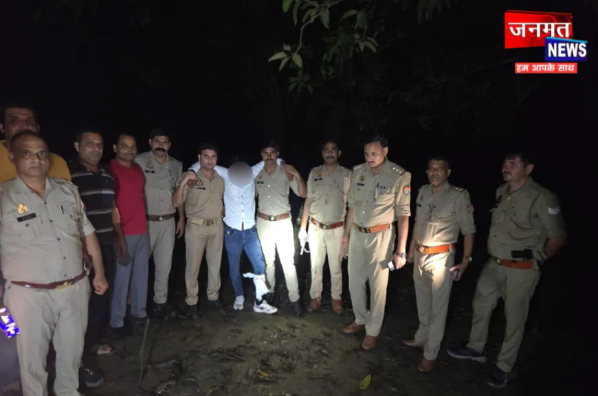 सहारनपुर: पुलिस मुठभेड़ में गोकशी का आरोपी घायल, तमंचा-कारतूस और गोवंश बरामद