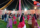 महराजगंज: सोनौली के राजीव गांधी कॉलेज में डांडिया-गरबा की धूम, भक्ति गीतों पर थिरके विद्यार्थी
