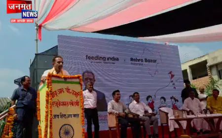 बलरामपुर: केंद्रीय मंत्री ने पोषण कार्यक्रम का किया शुभारंभ, प्रतिदिन चार हजार बच्चों को निःशुल्क मिलेगा पौष्टिक आहार