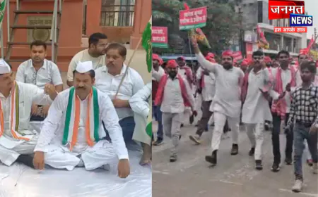 हरदोई में सपा-कांग्रेस का प्रदर्शन, सपा ने सौंपा ज्ञापन तो कांग्रेस ने मांगा ज्ञानेश कुमार का इस्तीफा