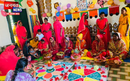 पीलीभीत: सेवा संकल्प अभियान के तहत भैरो कलां में आंगन मिलन समारोह, गर्भवती महिलाओं की गोद भराई संपन्न
