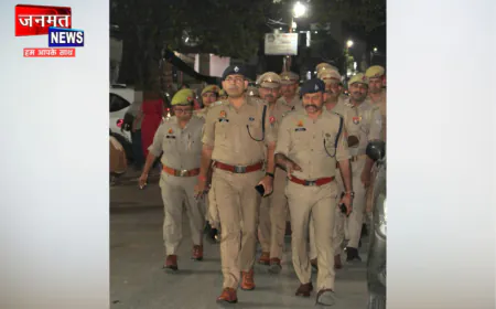 पीलीभीत में नवरात्रि को लेकर अलर्ट, SP और ASP ने किया पैदल गश्त; परखी मंदिरों की सुरक्षा
