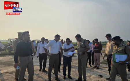बलरामपुर: आज कालूबनकट आएंगे CM योगी; डीआईजी, डीएम व एसपी ने किया कार्यक्रम स्थल का निरीक्षण