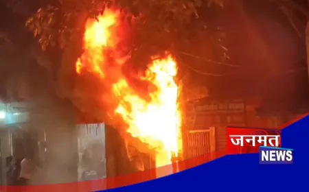 हरदोई के संडीला में कपड़े की दुकान में लगी भीषण आग, 20 लाख का सामान जलकर स्वाहा