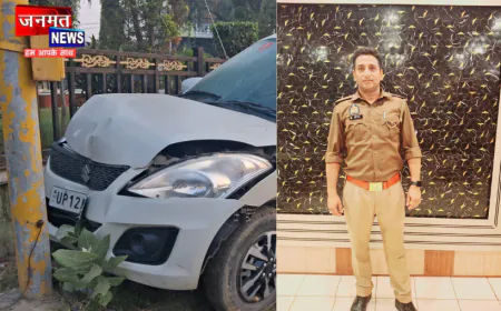 शाहजहांपुर: दीवार से टकराई कार, रोजा थाने में तैनात कांस्टेबल की मौके पर ही मौत