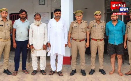 मुजफ्फरनगर में भोपा पुलिस की कार्रवाई, चेक बाउंस समेत अलग-अलग मामलों में 4 वारंटी गिरफ्तार