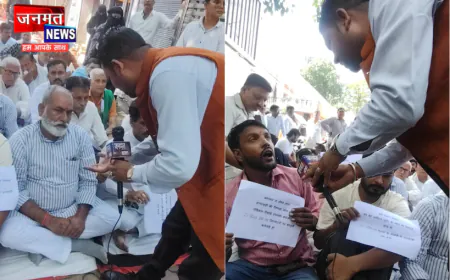 मुजफ्फरनगर CMO कार्यालय के बाहर धरने पर बैठे हिंदू संगठन के पदाधिकारी, स्वास्थ्य विभाग की कार्रवाई पर सवाल