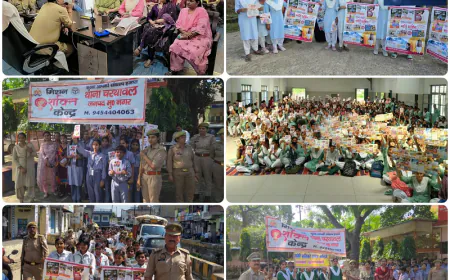मुजफ्फरनगर में मिशन शक्ति फेज-6.0: महिला सुरक्षा को लेकर पुलिस का जागरूकता अभियान, निकाला पैदल मार्च