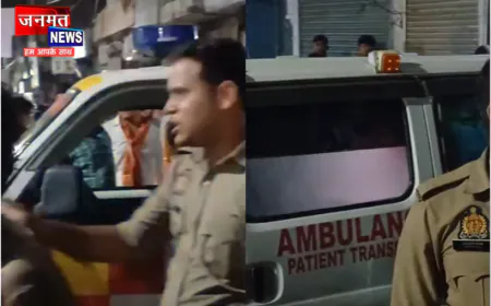 फर्रुखाबाद: राम बारात व जाम में फंसी एंबुलेंस, प्रसूता ने गाड़ी में ही दिया बच्चे को जन्म
