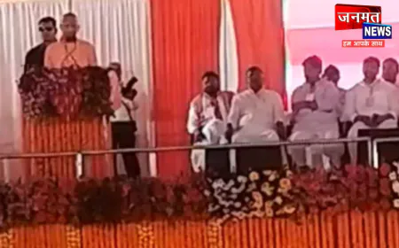 विंध्याचल में सीएम योगी का शिक्षक MLC प्रत्याशी के समर्थन में संबोधन, कहा- सपा विकास के रास्ते का बैरियर
