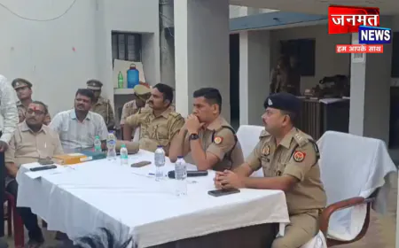प्रतापगढ़ में भरत मिलाप की तैयारी, पुलिस ने की पीस कमेटी के साथ बैठक