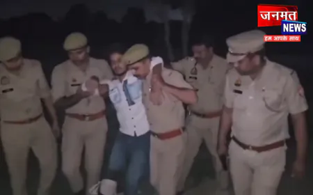बुलंदशहर: युवक की हत्या के आरोपी बदमाश से पुलिस की मुठभेड़, गोली लगने से घायल; तमंचा व कारतूस बरामद