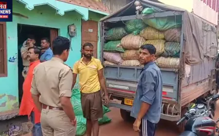 उरई में तंबाखू मिश्रित गुटखा गोदाम पर छापा, लगभग 200 बोरी अवैध ‘काशी’ गुटखा बरामद