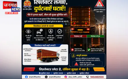 सड़क सुरक्षा को लेकर मुजफ्फरनगर प्रशासन की पहल, रिफ्लेक्टर अभियान से दुर्घटनाओं की रोकथाम पर जोर