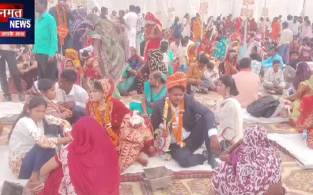 शाहजहांपुर: खिन्नी बाग में 101 कन्याओं का सामूहिक विवाह संपन्न, आठ निकाह बने सामाजिक सौहार्द की मिसाल