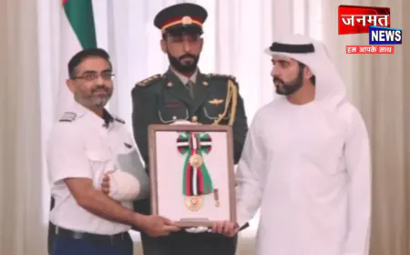 कैप्टन स्मित मच्छर का UAE में सम्मान, राष्ट्रपति ने 'फर्स्ट-क्लास ऑर्डर ऑफ जायद II' से किया सम्मानित