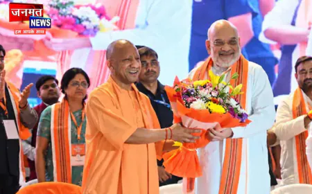 उप्र भाजपा कार्यसमिति बैठक का गृहमंत्री अमित शाह ने किया शुभारंभ, कार्यकर्ताओं को सौंपे पांच प्रमुख लक्ष्य